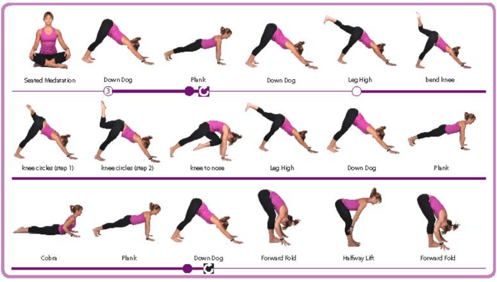 Yoga poses chart