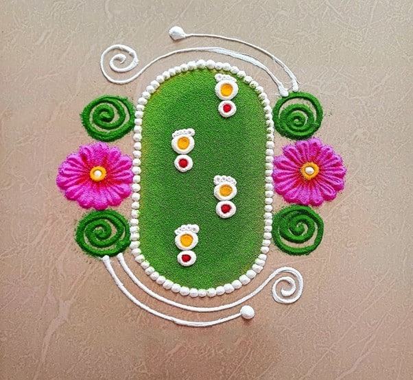 Rangoli design 6