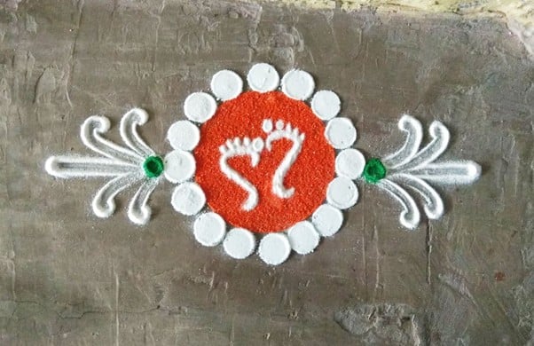 Rangoli design 9