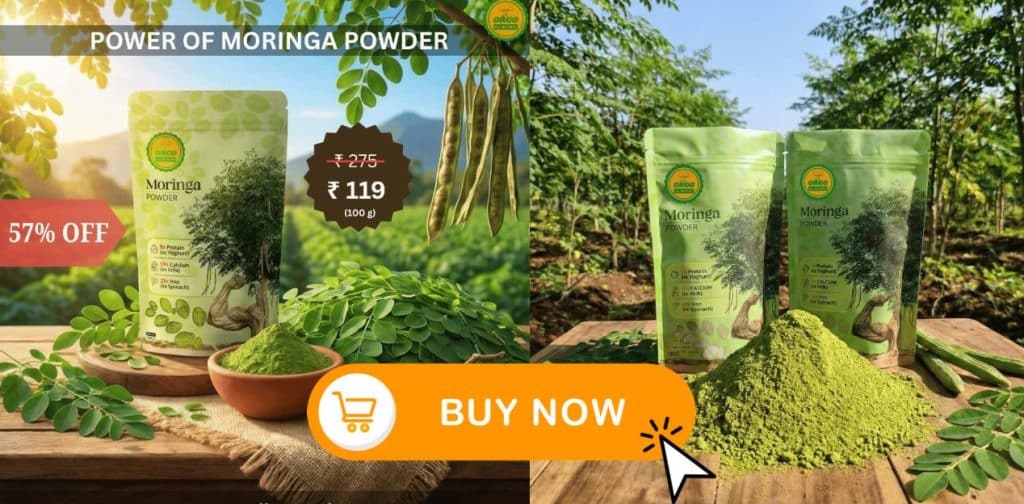Moringa powder banner
