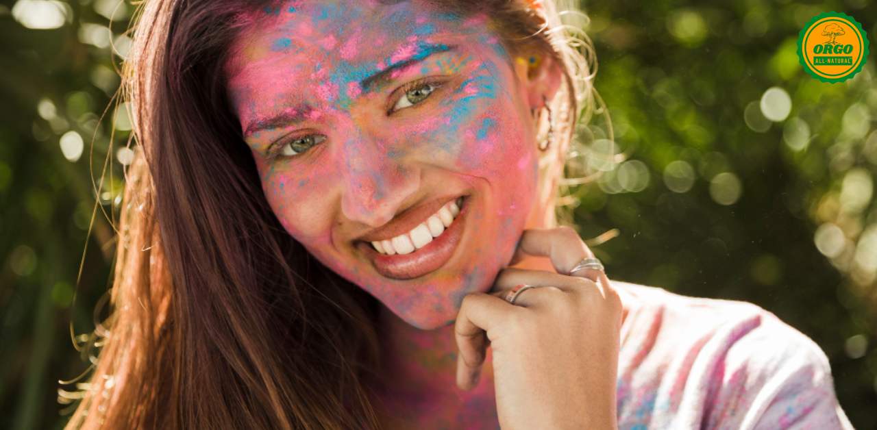 How to remove Holi colour from face
