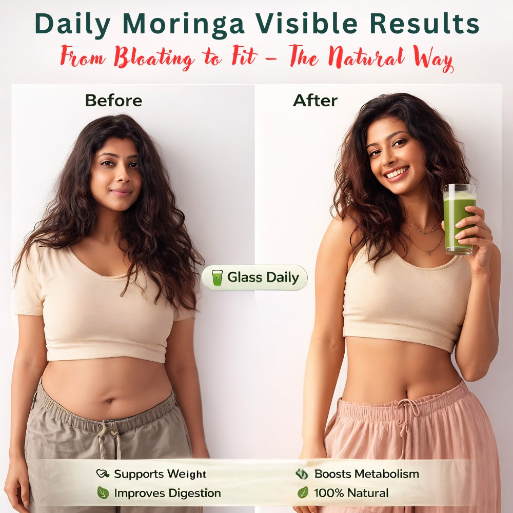 Moringa Powder (Organically Cultivated & Made from Fresh Moringa Leaves)