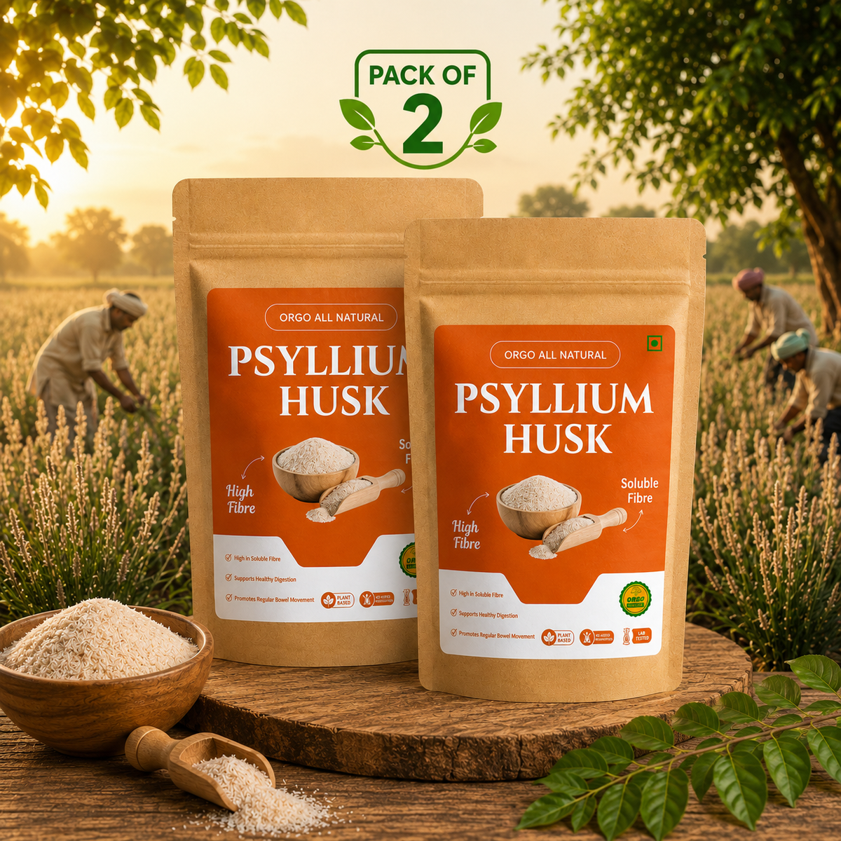 Psyllium Husk (100% Natural Isabgol)