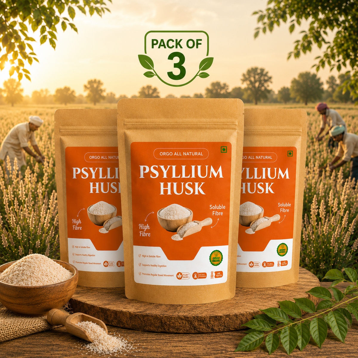 Psyllium Husk (100% Natural Isabgol)