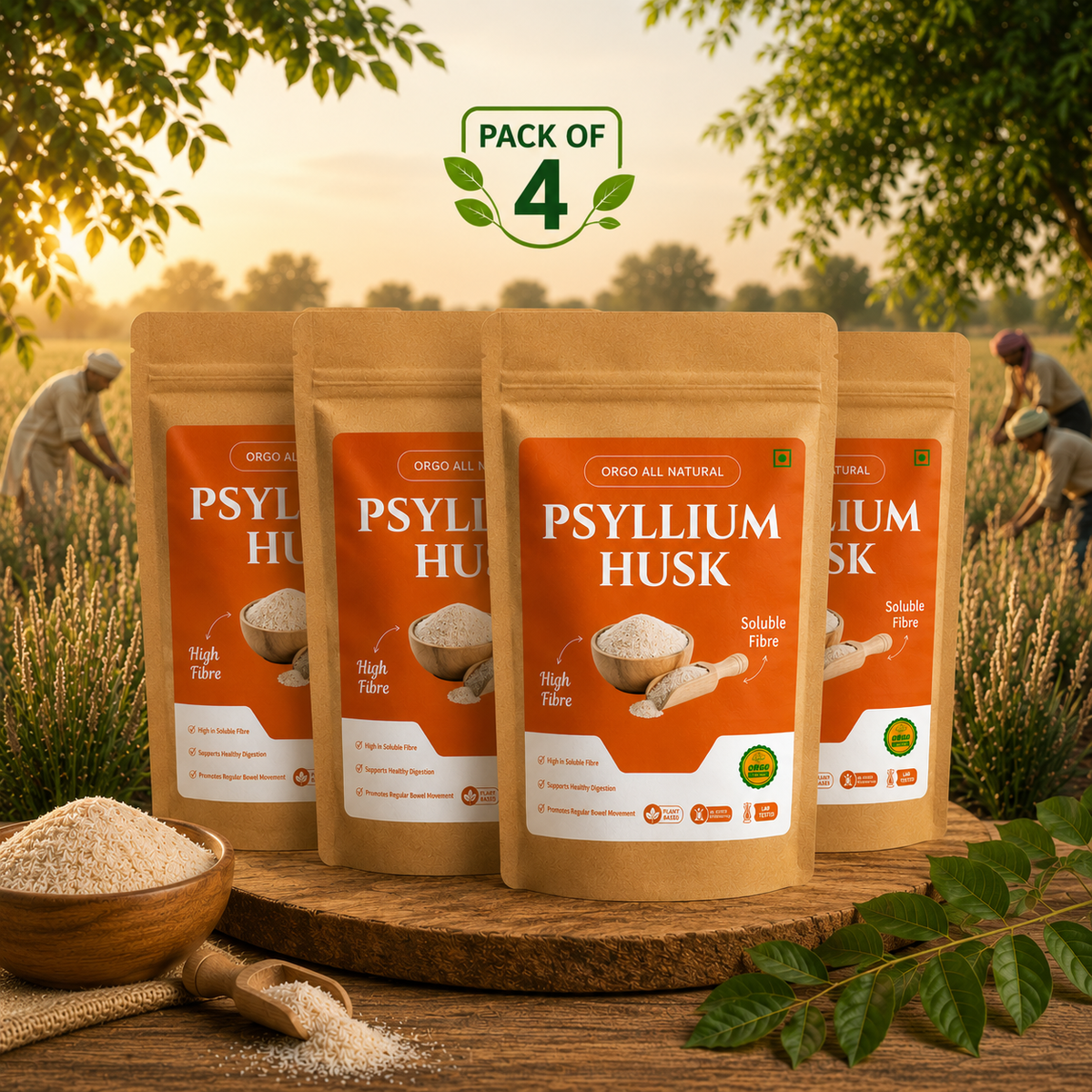 Psyllium Husk (100% Natural Isabgol)