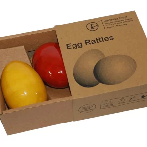 Product: Fairkraft Creations Egg Rattles | Wooden egg rattle | Wooden toys