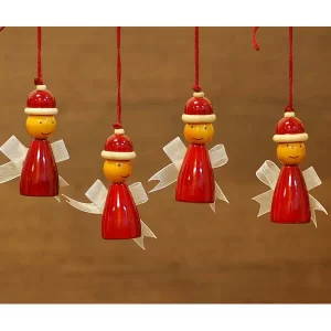 Product: Fairkraft Creations Handcrafted Wooden Christmas Decor : FAIRY ( Set of 4)