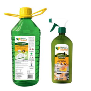 Product: Herbal Strategi Dishwashing Liquid + Kitchen Cleaner