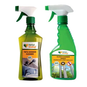 Product: Herbal Strategi Tap & Shower Cleaner & Glass Cleaner (Pack of 2 x 500 ml)