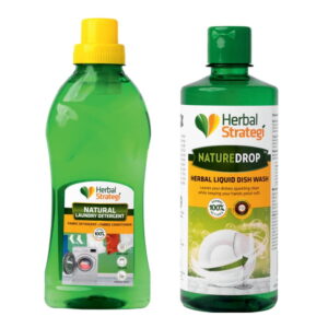 Product: Herbal Strategi Fabric wash & Dishwashing Liquid (Pack of 500 ml x 2)