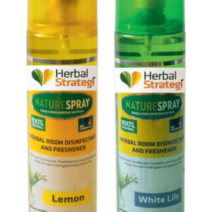 Product: Herbal Strategi Room Disinfectant & Freshner (Lemon + Whitelilly) (2 x 250 ml)