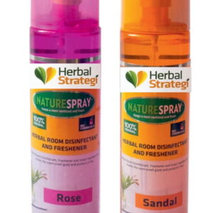 Product: Herbal Strategi Room Disinfectant & Freshener – Rose & Sandal (2 x 250 ml)