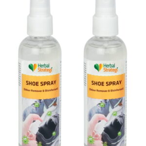 Product: Herbal Strategi Shoe Spray Odour Remover & Disinfectant (Pack of 2 x 100 ml)