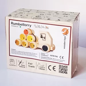 Product: Fairkraft Creations Rumbellorry | Push pull toys | Wooden push toys | Wooden pull toys