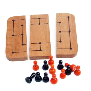 Product: Fairkraft Creations Wooden Six Men’s Morris | Six men’s morris | Morris game | Morris game Board