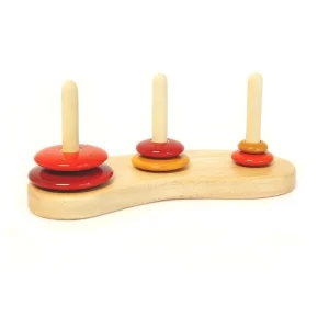 Product: Fairkraft Creations Wooden Tower of Hanoi (Brahma) | Wooden puzzles | Wooden tower of hanoi