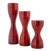Product: Fairkraft Creations Triune Candle Holder | Wooden candle stand | Handmade wooden candle holders – Red