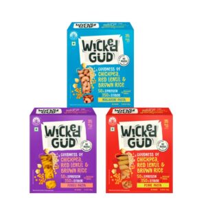 Product: Wicked Gud Combo-Pack of 3 (Macaroni+Fusili+Penne)