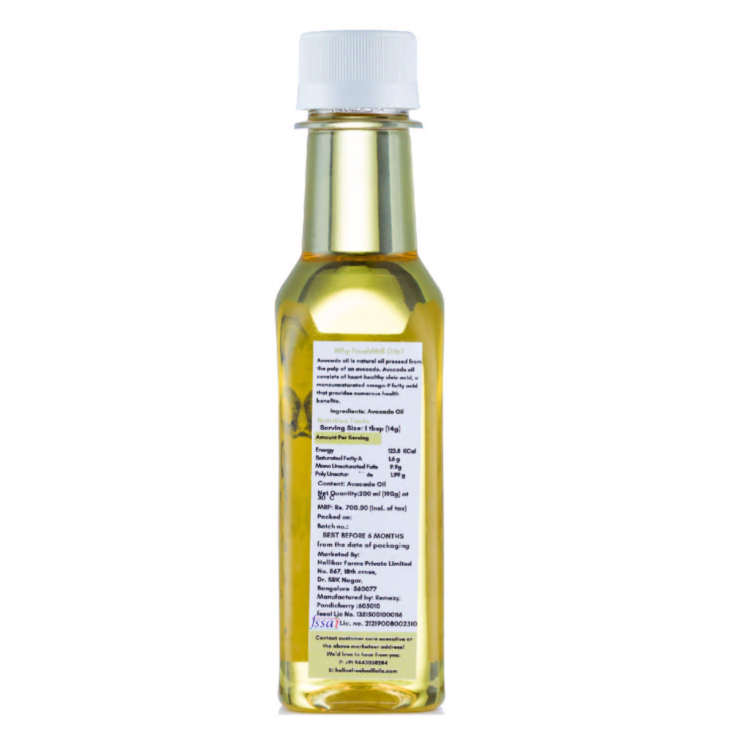 Product: Freshmill Avacado Oil