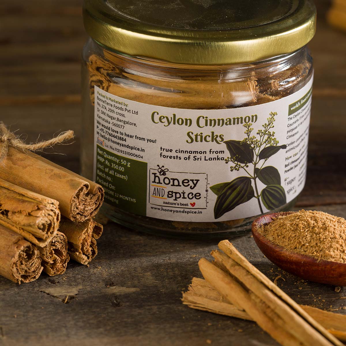 Product: Honey and Spice Ceylon Cinnamon Sticks