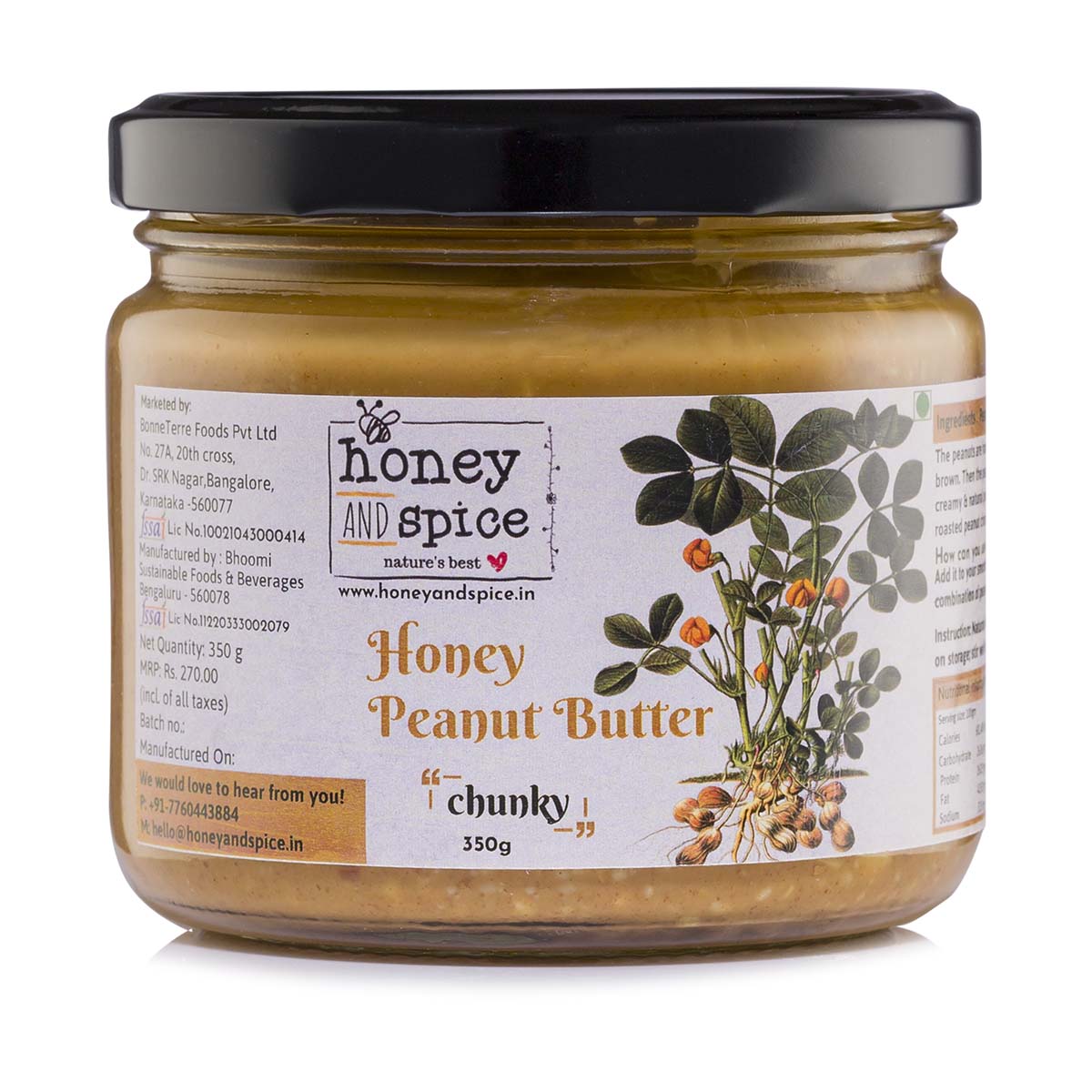 Product: Honey and Spice Peanut Butter Chunky