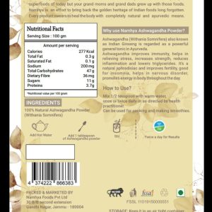 Product: Namhya Natural Ashwagandha Powder for Overall Immunity