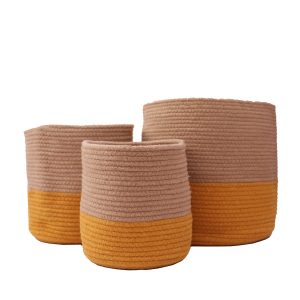 Product: OnEarth Dual tone Jute Baskets ( Yellow)