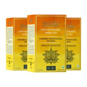 Product: Shistaka Turmeric Ginger & Basil for Immunity : Herbal Tea