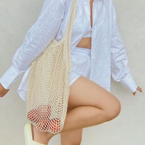 Product: OnEarth Cotton Mesh Shopping Bag – Shoulder