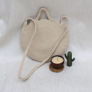 Product: OnEarth Cream & Round Sling Bag