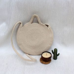 Product: OnEarth Cream & Round Sling Bag