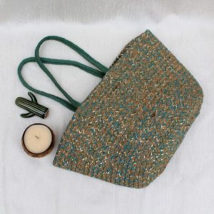 Product: OnEarth Green Jute Tote Bag