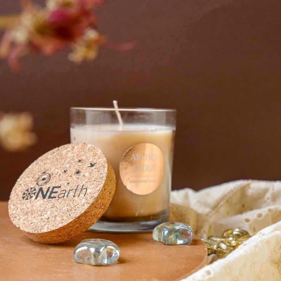 Product: OnEarth Luxury Scented Candle with Cork Lid