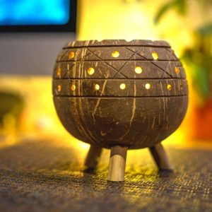 Product: Planter / Tea Light Candle Holder – Coconut Shell