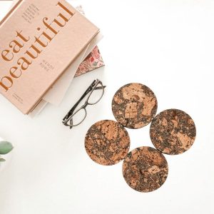 Product: Quirky Cork Coasters Pack of 6 – Green