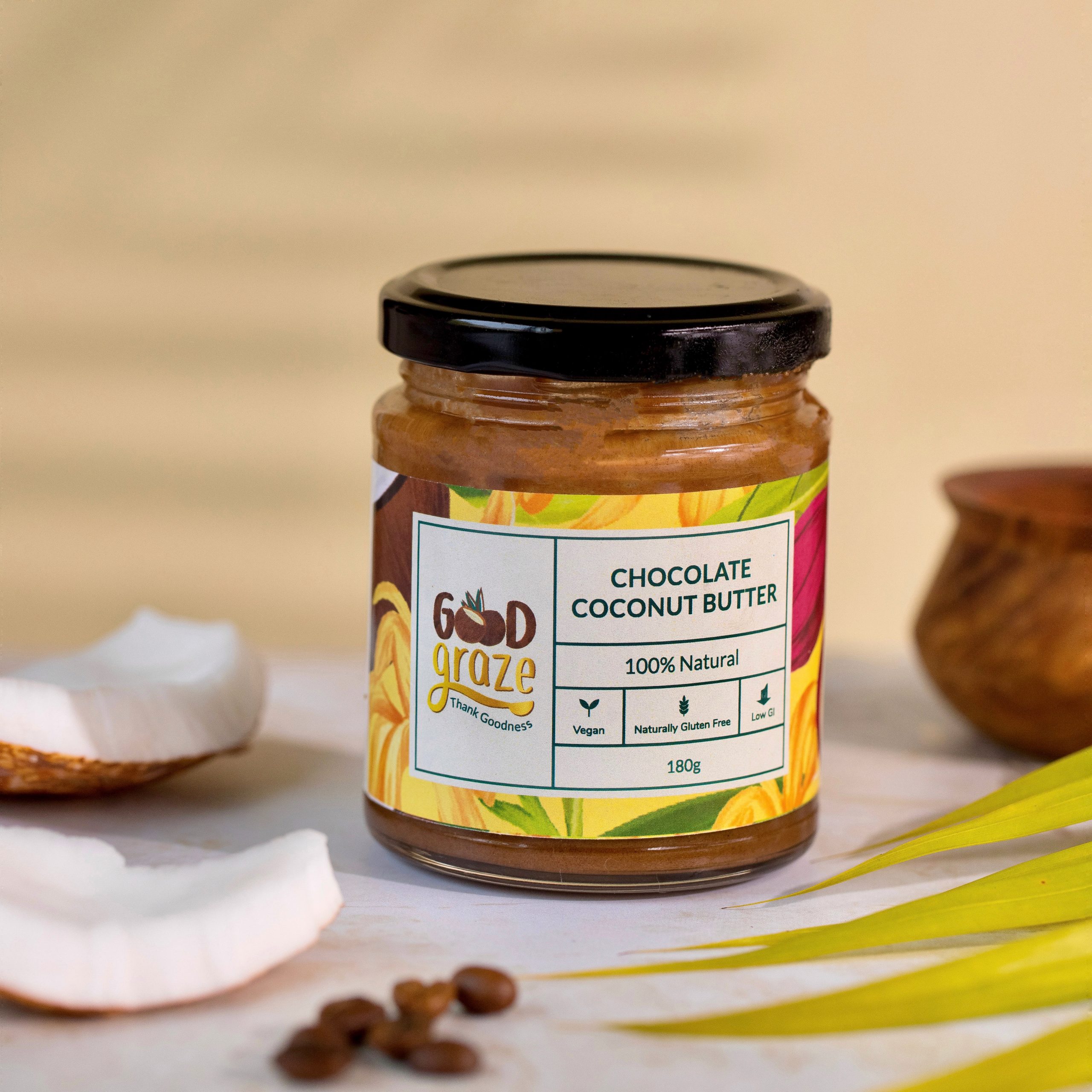 Product: Good Graze Chocolate Coconut Butter 180gm