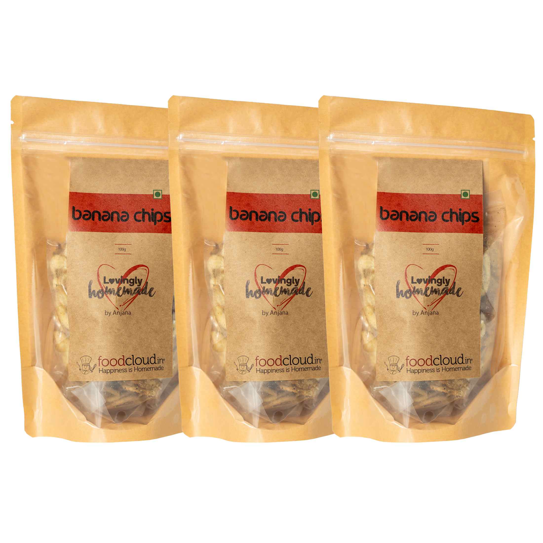 Product: FoodCloud Banana Chips (Pack of 3)