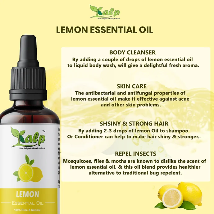 Product: Kalp Lemon Essential Oil & Lavender Essential Oil- 15ml Each