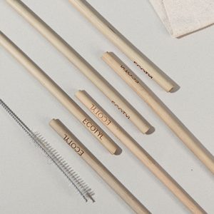 Product: Ecotyl Bamboo Straw – Set of 6 + Straw Cleaning Brush  (6 Pc)