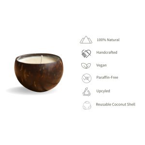 Product: Ecotyl Coconut Shell Vegan Soy Wax Candle (Lavender) 150 g