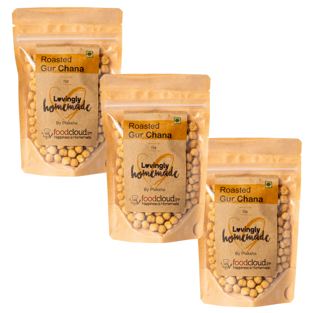 Product: FoodCloud Roasted Gur Chana (Pack of 3)