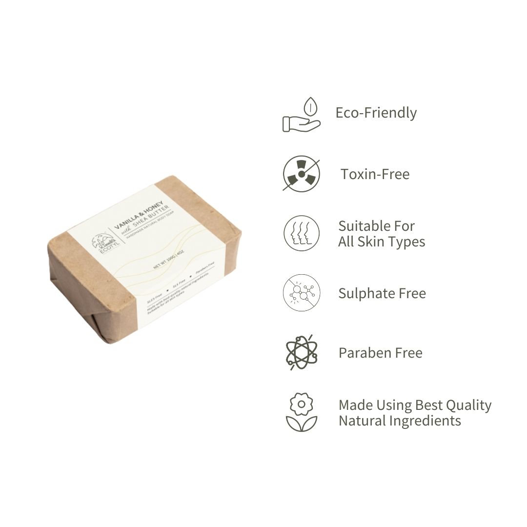 Product: Ecotyl Handmade Body Soap (Shea butter – Honey and Vanilla) – 100 g
