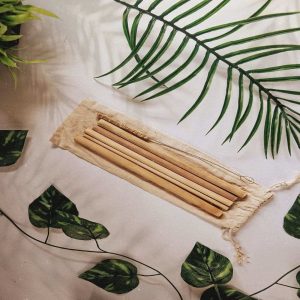 Product: Bamboo Straws with Cleaner – Pack of 2