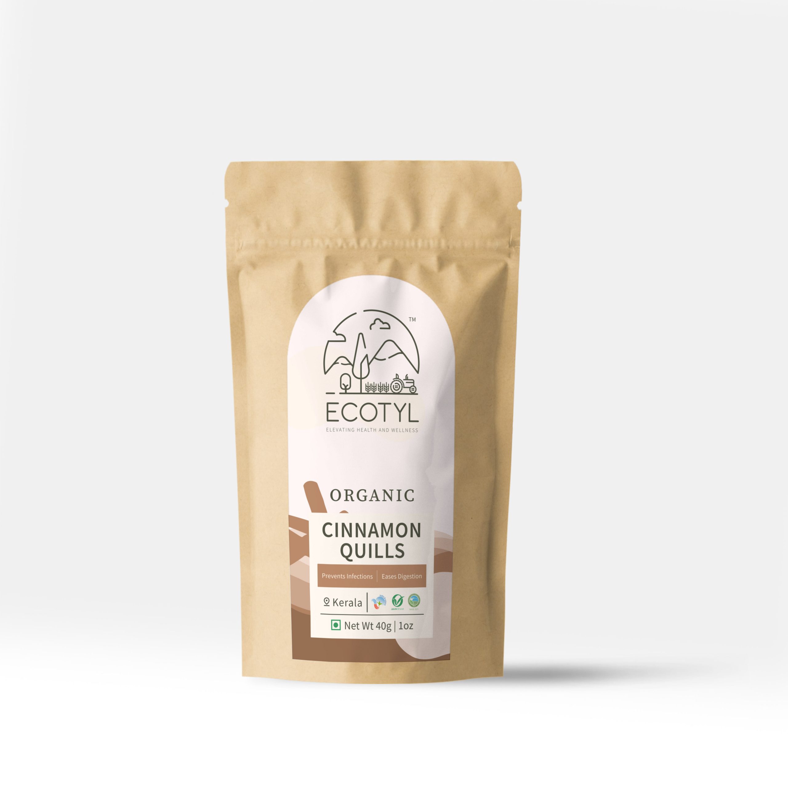 Product: Ecotyl Organic Cinnamon Quills – 40 g