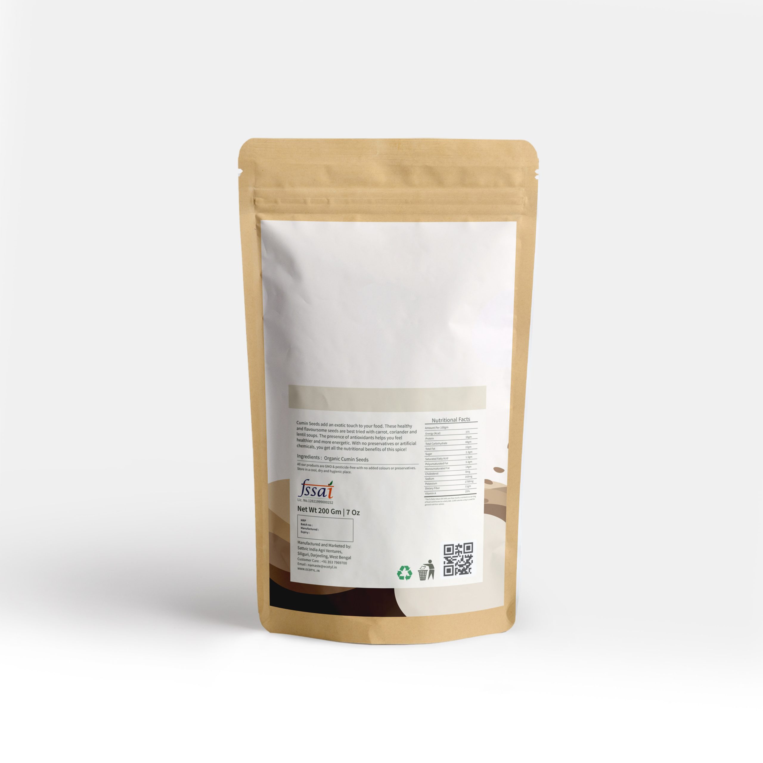 Product: Ecotyl Organic Cumin – 100 g