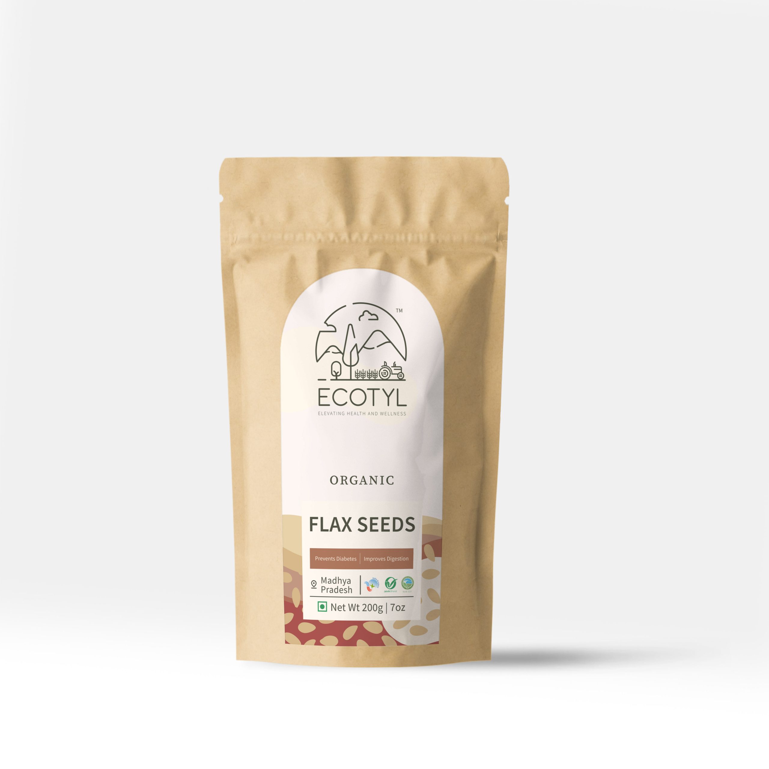 Product: Ecotyl Organic Flax Seeds – 200 g
