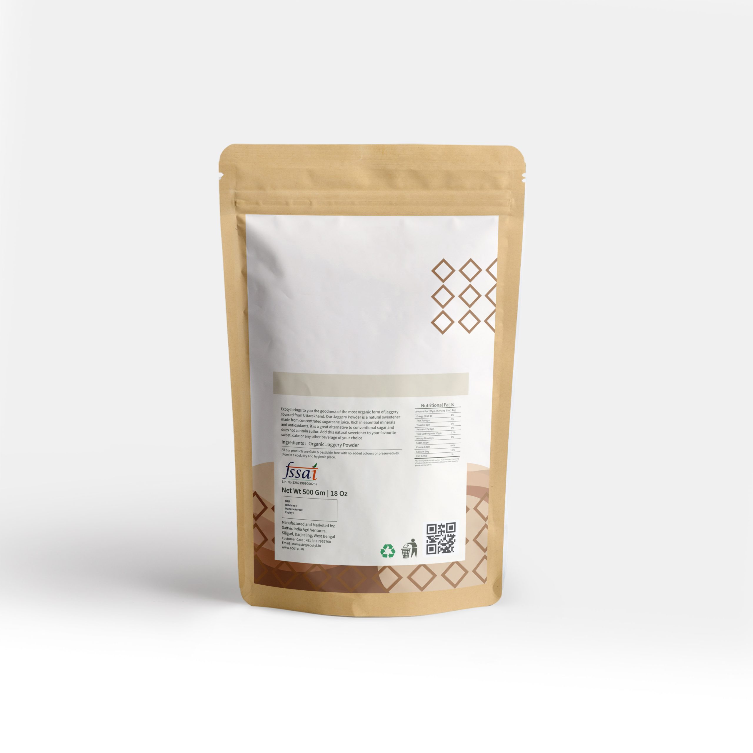 Product: Ecotyl Organic Jaggery Powder – 500 g