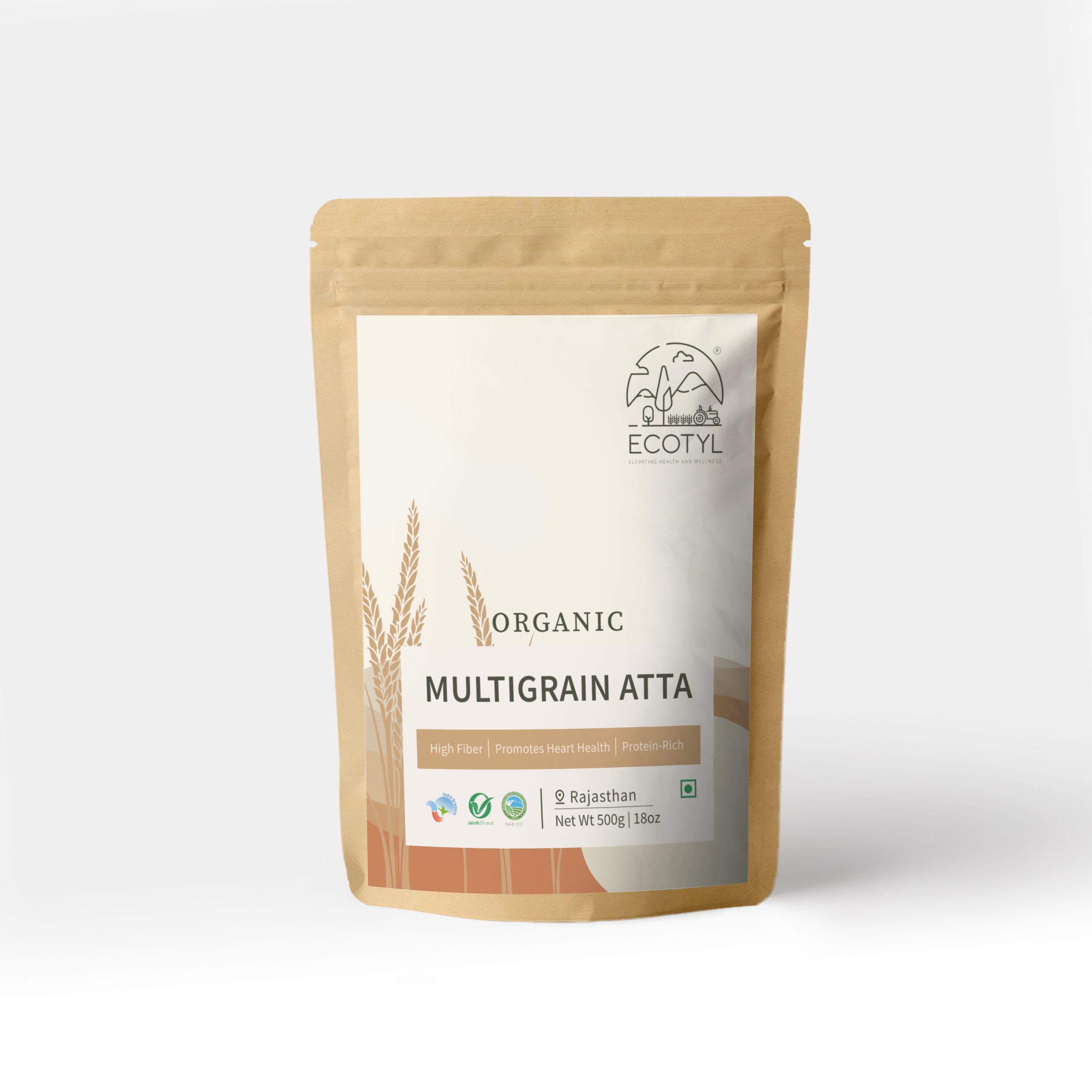 Product: Ecotyl Organic Multigrain Atta – 500 g