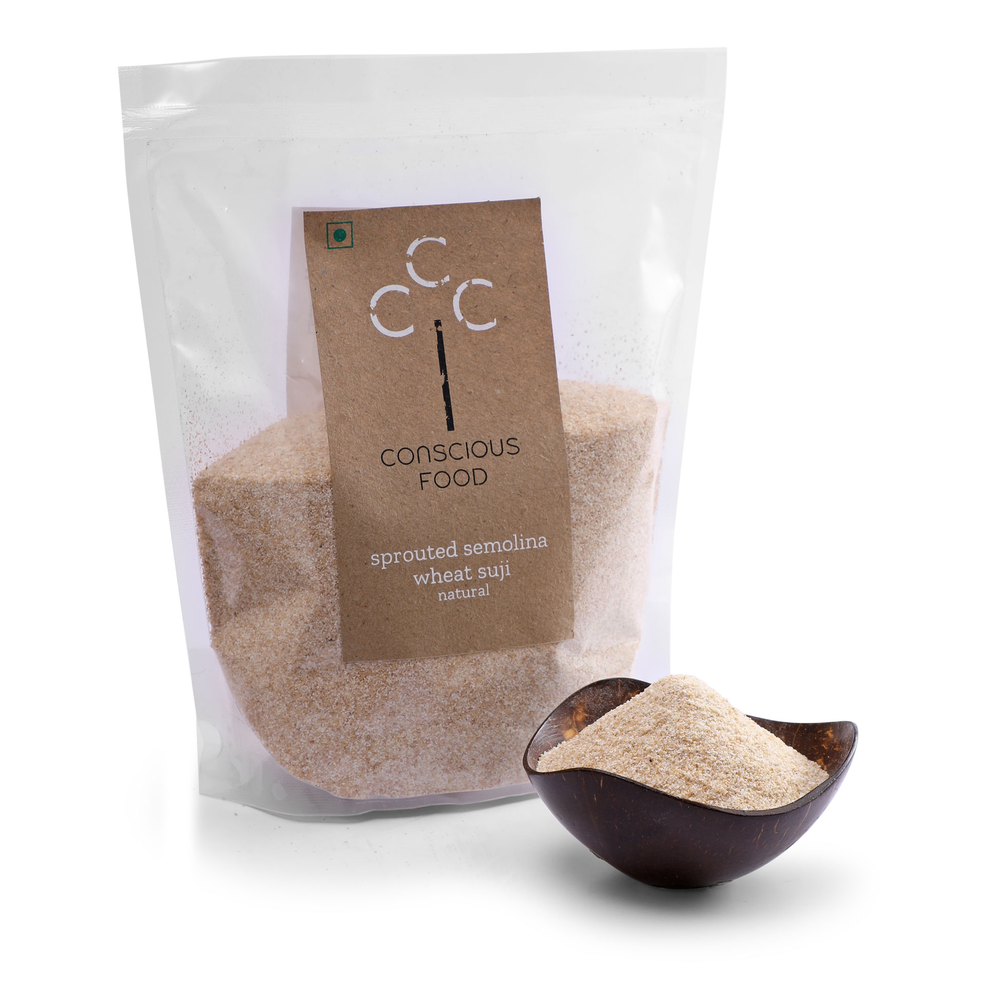 Product: Conscious Food Sprouted Suji 500g