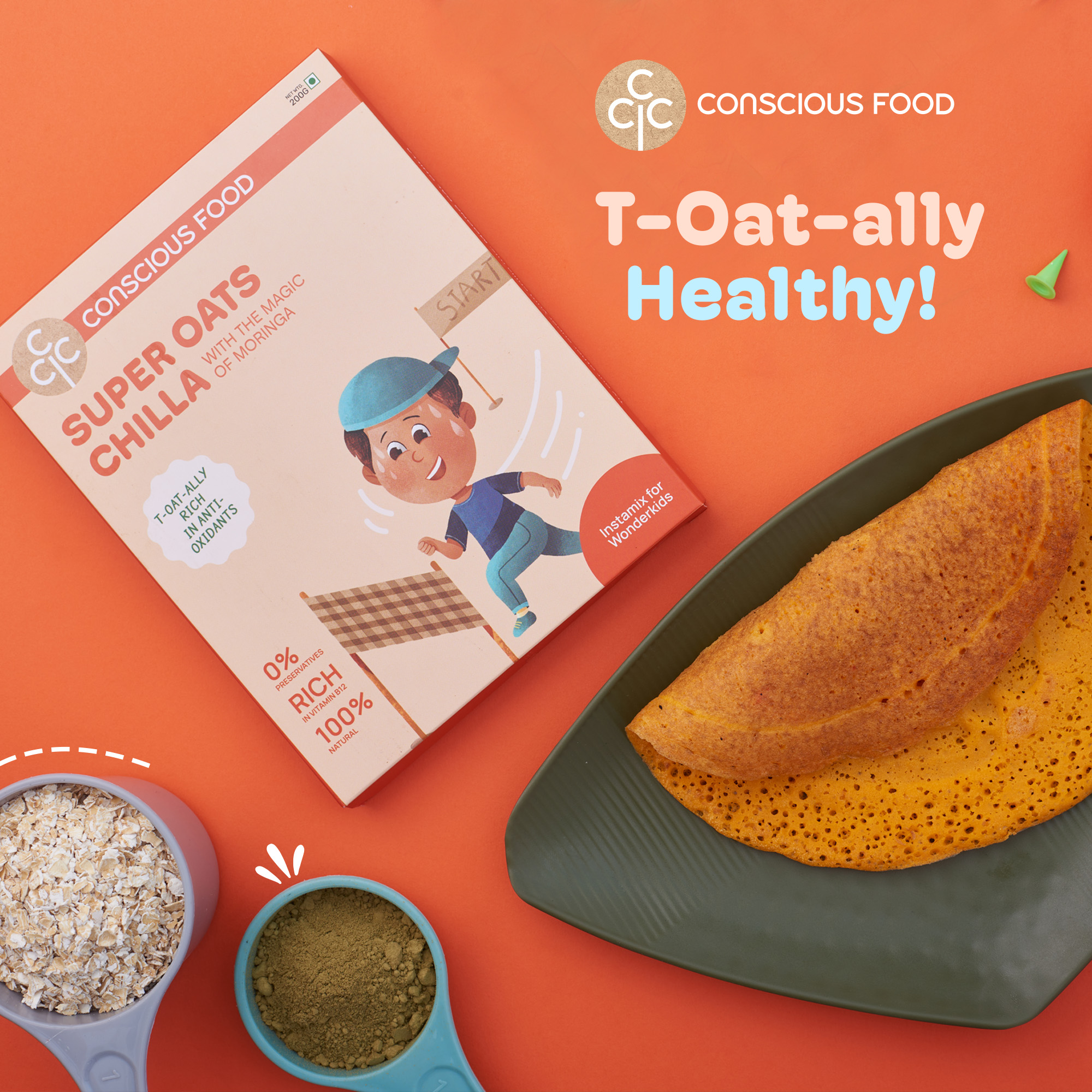 Product: Conscious Food Super Oats Chilla Mix | 200g